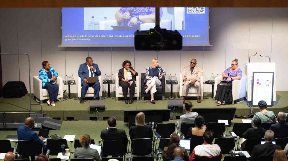 Executive Director of the Barbados Chamber of Commerce and Industry, Misha Lobban Clarke in Global Platfrom for Disaster Risk Reduction 2025, 06 June 2025, Geneva