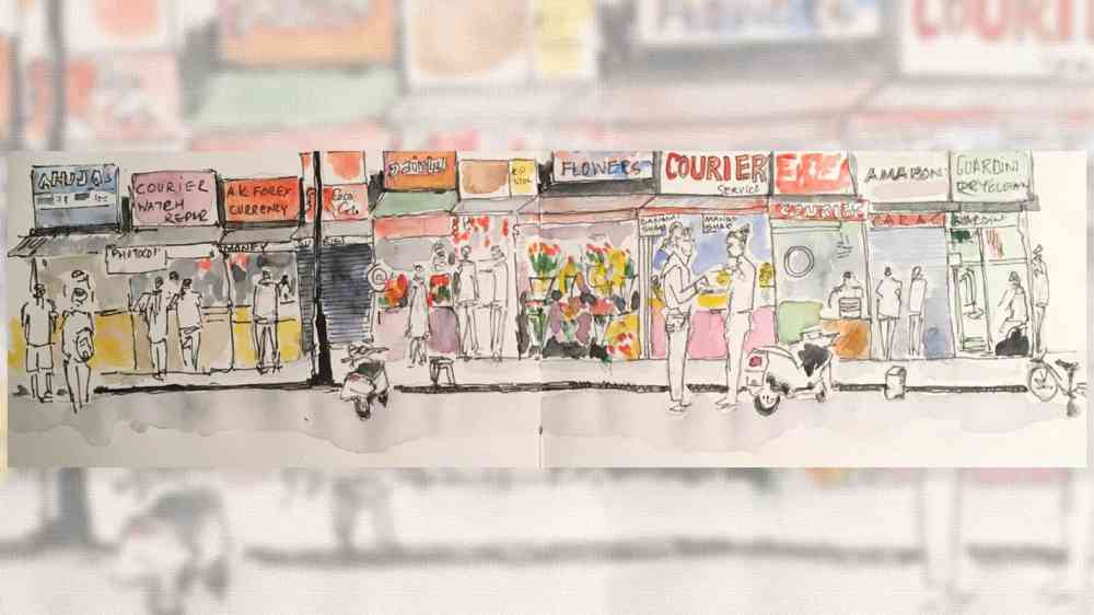 Market scene
