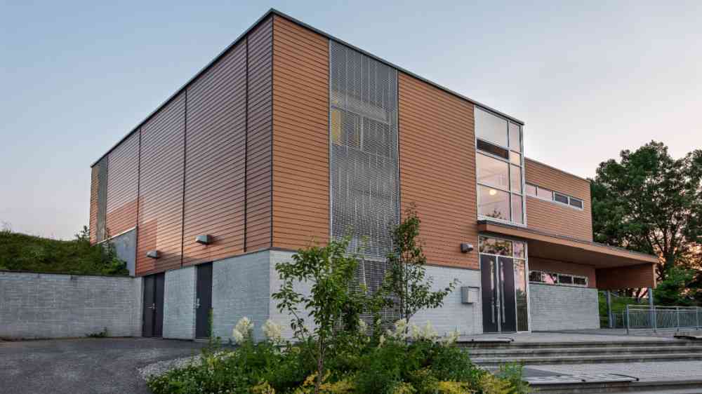 Small business building exterior