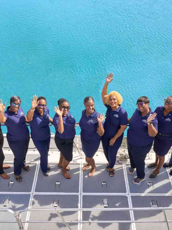 Women team at Atlantis submarine Barbados