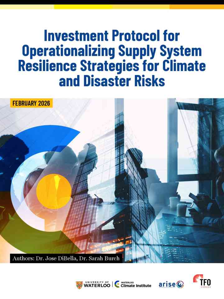 Investment protocol for operationalizing supply system resilience strategies for climate and disaster risks thumbnail